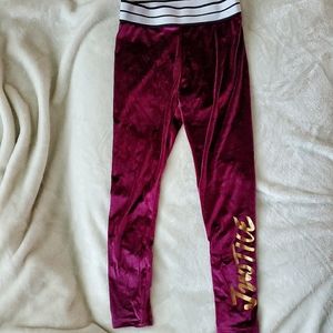 Kid's Justice Active Wear Maroon Jogger Pants